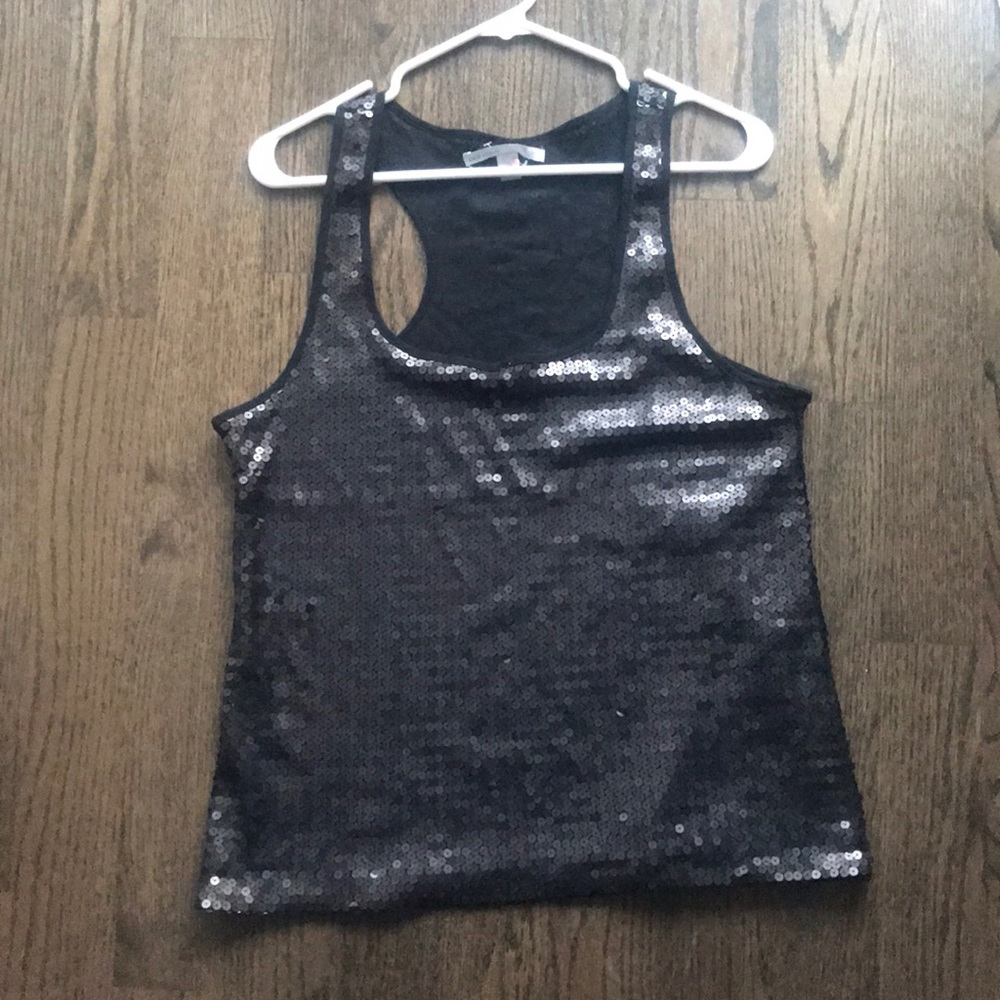 Black Sequin Shirt
